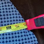 Kenar  Blue & White Circle Blouse Design W Pockets In Front SZ M Photo 7