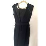 Cache Black Sheath Dress with Beaded Detail Cap Sleeves Formal LBD Sz 6 Photo 1