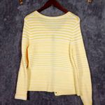 Trina Turk Ashbridge Cardigan Striped Crochet Old Money Vacation Womens Large Photo 3