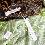 LISA SAYS GAH Grace Dress, Brown & Green Wild Hearts, Small Photo 7