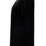 Unique By V. Virella Black Button Front Silky Cardigan Size Large Photo 3