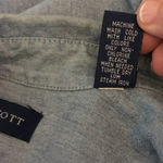 Karen Scott  Embroidered Heart Denim Shirt Flowers Photo 3