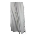 Joh Women's White Wide Leg Pants Pearl Button Trim Pockets Elastic Waist Size L Size L Photo 2