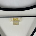 Anthropologie  Black Trim Color Block White  Button Front Vest‎ Stretch Crepe XL Photo 3