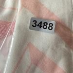 Le Tigre Sleeveless Golf Polo Shirt Pink Chevron Print Athletic XL Photo 8