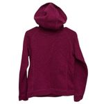 The North Face 1/4 Zip Zip Pockets Hooded Sweatshirt Women's Sz S Pink Jacket Photo 4