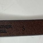 Mossimo Supply Co. Women’s Dark Brown Leather Belt Ornate Silver Buckle Size S Photo 10