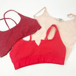 Victoria's Secret PINK & Aurola Bundle Lot (3) Active Workout Sports Bras Size S Photo 0