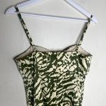 Donna Ricco New York Green & Beige Pattern Bodycon Formal Y2k Dress Size 6 Photo 6