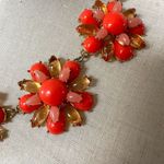 Lane Bryant orange flower statement necklace Photo 2