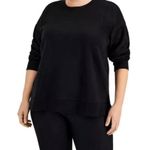 Ideology ID Solid Crewneck Fleece Sweatshirt, Black Plus Size 3X New w/Tag Photo 4