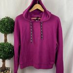 Savvi Purple Ribbed Long Sleeve Cutout Back Hoody Sporty Athletic Sweater M Size M Photo 0