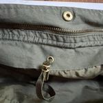 New Look Women's Edgy Hooded Utility Military Jacket Embroidered floral Patch Size Medium Photo 7