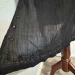 Pineapple Cove Black Tunic Summer Beach Relaxed Dress with Embroidered Sequin XL Photo 4