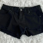 Free People  Womens Shorts Black True Distressed Denim Size 25 Photo 0