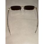 Gucci  GG Upside Down Rectangular Sunglasses in Gold New Womens Sunnies Photo 7