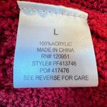 Pink Rose | Red sweater dress scoop neck cap sleeves pullover Large Photo 6