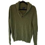 J.Crew  Shawl-collar sweater supersoft lambswool blend olive green M Photo 0