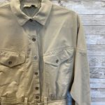 Vintage Together Clothing Co Womens 10M Dress 1980s Cotton Safari Khaki Belt Tan Size 10 Photo 8