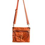 Fossil Women's Burnt Orange Leather Crossbody Bag Casual Style Photo 1