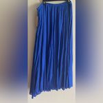 Women NEW Maxi Flowy Skirt Cobalt Blue Size XL Boho Summer Lightweight Photo 1