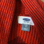 Old Navy RED GEOMETRIC PRINT KNIT OPEN FRONT CARDIGAN Photo 1