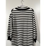 City Streets Striped Sweater Dress with Collar V Photo 3