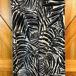 Panama Jack  Women's Wide Leg Linen Blend Cropped Pants Black/Cream Size Small (0 Photo 0