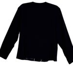 Chico's Blazer Black Jacket Casual XL Blazer Button Front Crew Neck Photo 8