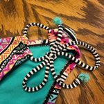 Amica Side Tie Multicolored Tribal Geometric Boho Bikini Bottom Bathing Suit XLJ Black Size XL Photo 5