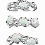 Boutique Opal Ring, Adjustable Ring, 925 Silver Statement Ring, Women Photo 0