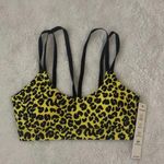 Good American Animal Print Yellow & Black Sports Bra, Size: 0 Photo 5