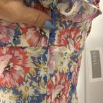 Intermix  Sophia Silk Printed Floral Tiered High Low Dress Photo 11