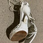 7M Jessica bennette white thin strap stiletto heel Size 7 Photo 2