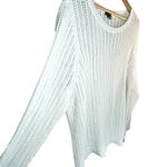 Talbots Women's White 100% Cotton Cable Knit Long Sleeve‎ Sweater 2X Photo 4
