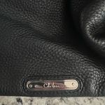 Cole Haan  Black and Silver Shoulder Bag with Textured Leather Photo 3