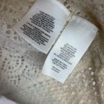 Jones New York Cream Crocheted Crochet Mohair Blend Slouchy Cardigan Sweater M Photo 7