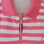 Tommy Hilfiger coral striped polo size small Photo 3