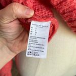 American Eagle  Outfitters Chunky Knit Off Shoulder Cowl Style Coral Sweater Sz S Photo 6