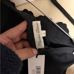 frankie's bikinis  Black Strapless Top with Floral Accents Photo 5