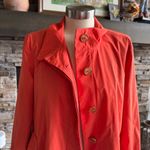Anthropologie Vibrant Orange Trench Coat Photo 1