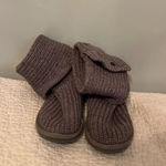 UGG Womens Gray Sweater Boots Size 4 Photo 2