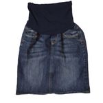 Oh baby motherhood distressed pockets jeans skirt size small Blue Photo 0
