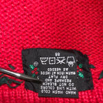 Designer Originals Vintage Designers Originals Studio Women’s 2X Red Knit Christmas Sweater Vest Photo 6