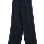 Sea New York Linen Blend Side Stripe Wide Leg Navy Pants 4 Blue Photo 0