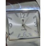Cato  Silver Tone‎ Bangle Cuff Watch Rectangular Face Quartz Japan Movement Photo 3