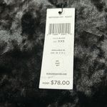 BCBGeneration Black Velveteen Sheer Peplum Blouse Photo 3