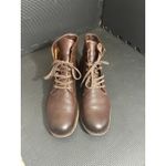 Frye  Tyler Lace‎ Up Combat Boot Dark Brown Women’s Size 10 Combat Leather Shoes Photo 7