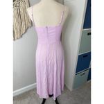 Yumi Kim Lavender Purple Pink Bow Smocked Back Midi Length Picnic Dress 8 Photo 2