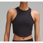 Lululemon SZ 6 Hold Tight Cropped Tank Ribbed Lightweight Stretch Breathable Photo 0